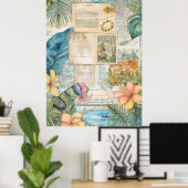 Hawaiian Scrapbook Pagina 4 Poster (Thuiskantoor)