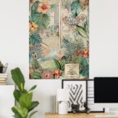 Hawaiian Scrapbook Pagina 5 Poster (Thuiskantoor)