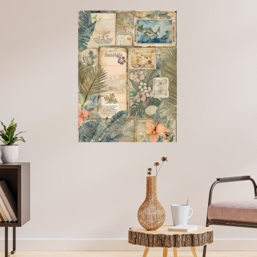  Hawaiian Scrapbook Pagina 7 Poster (Woonkamer 3)