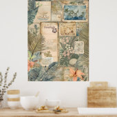  Hawaiian Scrapbook Pagina 7 Poster (Keuken)