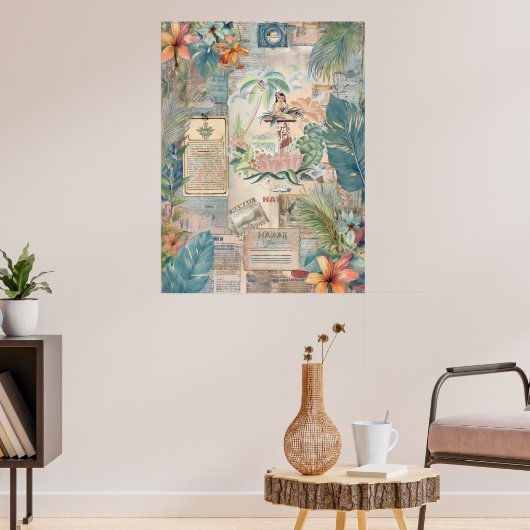  Hawaiian Scrapbook Pagina 8 Poster (Woonkamer 3)