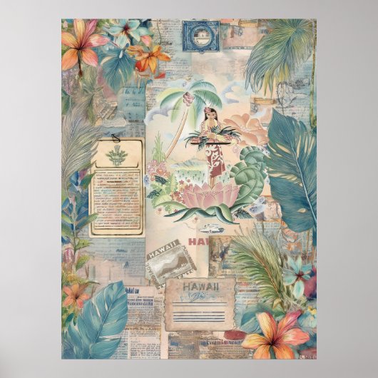  Hawaiian Scrapbook Pagina 8 Poster (Voorkant)
