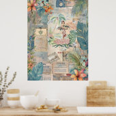 Hawaiian Scrapbook Pagina 8 Poster (Keuken)