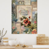  Hawaiian Scrapbook Pagina 9 Poster (Keuken)
