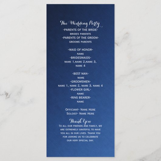 Hawaiian Sea Turtle Wit op Blauwe Strand Programma Programmakaart (Achterkant)