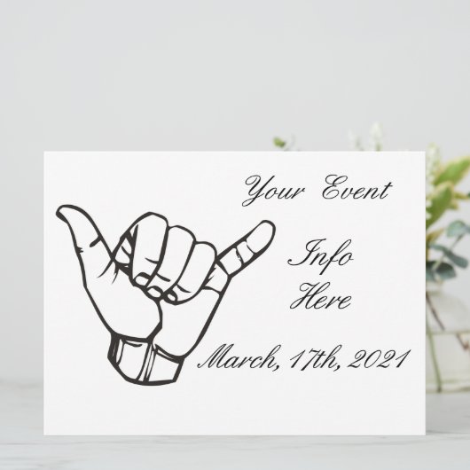 Hawaiian Shaka Brah Wave Thunder_Cove (Staand voorkant)