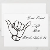 Hawaiian Shaka Brah Wave Thunder_Cove (Voorkant / Achterkant)