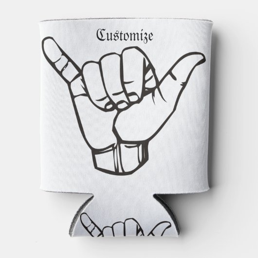 Hawaiian Shaka Brah Wave Thunder_Cove Blikjeskoeler (Voorkant)