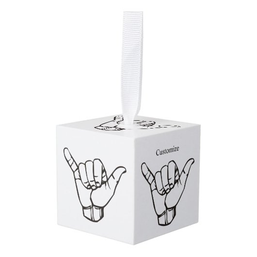 Hawaiian Shaka Brah Wave Thunder_Cove Decoratie (Voorkant hoekig)