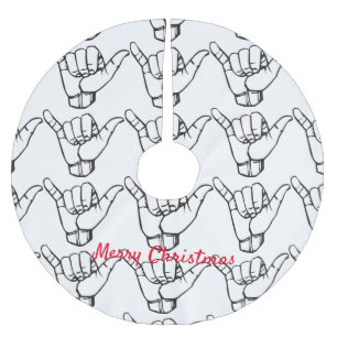 Hawaiian Shaka Brah Wave Thunder_Cove  Kerstboom Rok