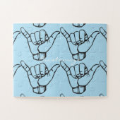 Hawaiian Shaka Brah Wave Thunder_Cove Legpuzzel (Horizontaal)