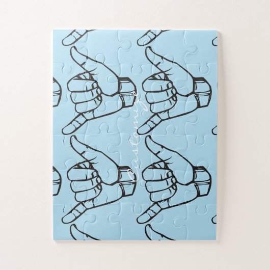 Hawaiian Shaka Brah Wave Thunder_Cove Legpuzzel (Verticaal)