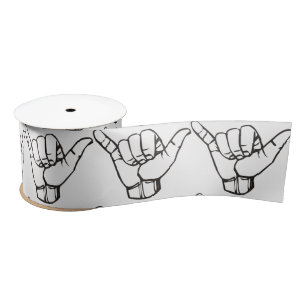 Hawaiian Shaka Brah Wave Thunder_Cove Satijnen Lint