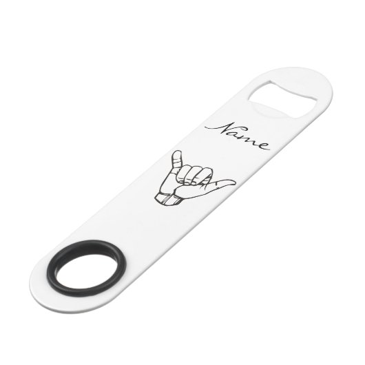 Hawaiian Shaka Brah Wave Thunder_Cove Speed Flessenopener (Achterkant Gekanteld)