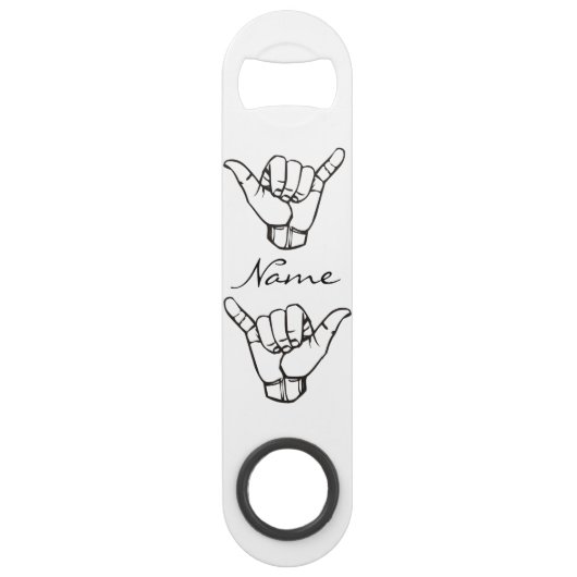 Hawaiian Shaka Brah Wave Thunder_Cove Speed Flessenopener (Voorkant)