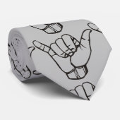 Hawaiian Shaka Brah Wave Thunder_Cove Stropdas (Opgerold)