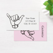 Hawaiian Shaka Brah Wave Thunder_Cove Visitekaartje (Bureau)