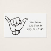 Hawaiian Shaka Brah Wave Thunder_Cove Visitekaartje (Voorkant)