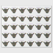 Hawaiian Shaka Psychedelic Thunder_Cove Cadeaupapier (Vlak)