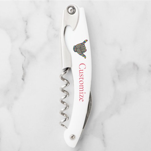 Hawaiian Shaka Psychedelic Thunder_Cove Kurkentrekker (Voorkant)