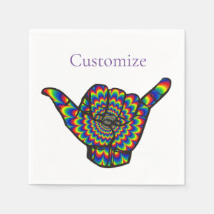 Hawaiian Shaka Psychedelic Thunder_Cove Servet