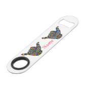 Hawaiian Shaka Psychedelic Thunder_Cove Speed Flessenopener (Achterkant Gekanteld)