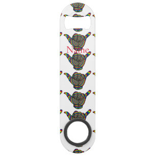 Hawaiian Shaka Psychedelic Thunder_Cove Speed Flessenopener