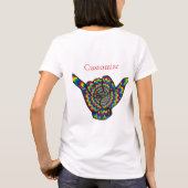 Hawaiian Shaka Psychedelic Thunder_Cove T-shirt (Achterkant)