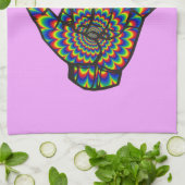 Hawaiian Shaka Psychedelic Thunder_Cove Theedoek (Gevouwen)