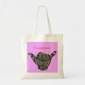 Hawaiian Shaka Psychedelic Thunder_Cove Tote Bag (Voorkant)