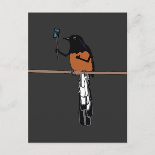 Hawaiian Shama Bird Selfie Briefkaart (Voorkant)