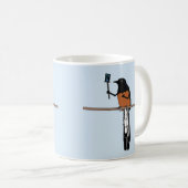 Hawaiian Shama Bird Selfie Koffiemok (Voorkant rechts)