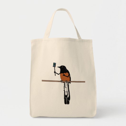 Hawaiian Shama Bird Selfie Tote Bag (Voorkant)