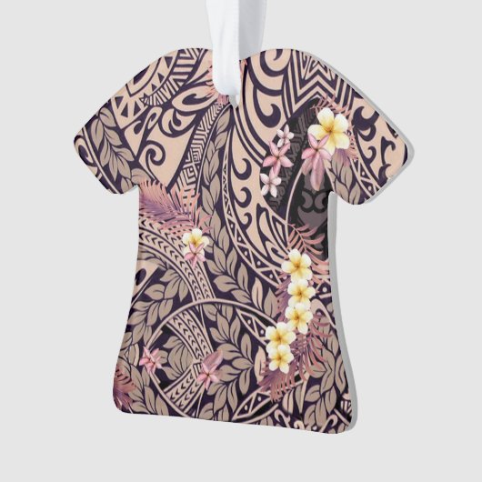 Hawaiian Sharktooth Tapa Fusion Ornament (voorkant)