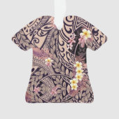 Hawaiian Sharktooth Tapa Fusion Ornament (voorkant)