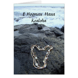 Hawaiian Shell Heart for ever Love Card