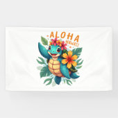Hawaiian-Shirt Aloha Hawaii Zee Schildpad Meisje V Spandoek (Horizontaal)