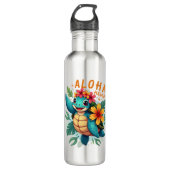 Hawaiian-Shirt Aloha Hawaii Zee Schildpad Meisje V Waterfles (Voorkant)