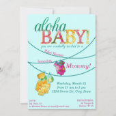 Hawaiian Shirt Onsie Luau Shower Kaart (Voorkant)