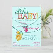 Hawaiian Shirt Onsie Luau Shower Kaart (Staand voorkant)