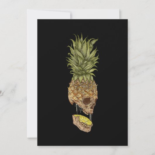 Hawaiian Skull Pineapple Summer Gift Aankondiging (Voorkant)