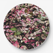 "HAWAIIAN SNOWBUSH PLANT/ROZE, GROEN EN WIT PAPIEREN BORDJE (Voorkant)