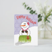 Hawaiian SnowWoman Briefkaart (Staand voorkant)