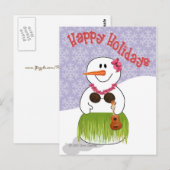 Hawaiian SnowWoman Briefkaart (Voorkant / Achterkant)