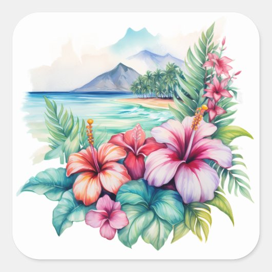 Hawaiian Sticker (Voorkant)