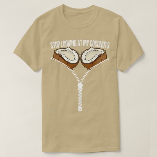 Hawaiian stopt met kijken naar mijn kokosnoten Bra T-shirt (Design voorkant)
