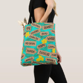 Hawaiian stranden op Bright Blauw Tote Bag (Dichtbij)