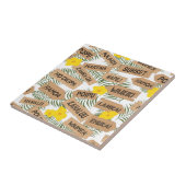 Hawaiian strandt tropisch tegeltje (Zijkant)