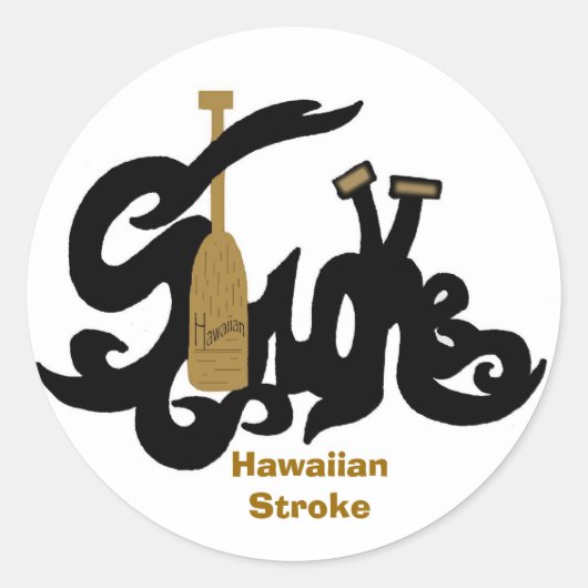 Hawaiian Stroke sticker (Voorkant)