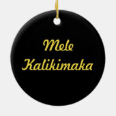 Hawaiian Stunning Plumeria-kerstversiering Keramisch Ornament (Achterkant)